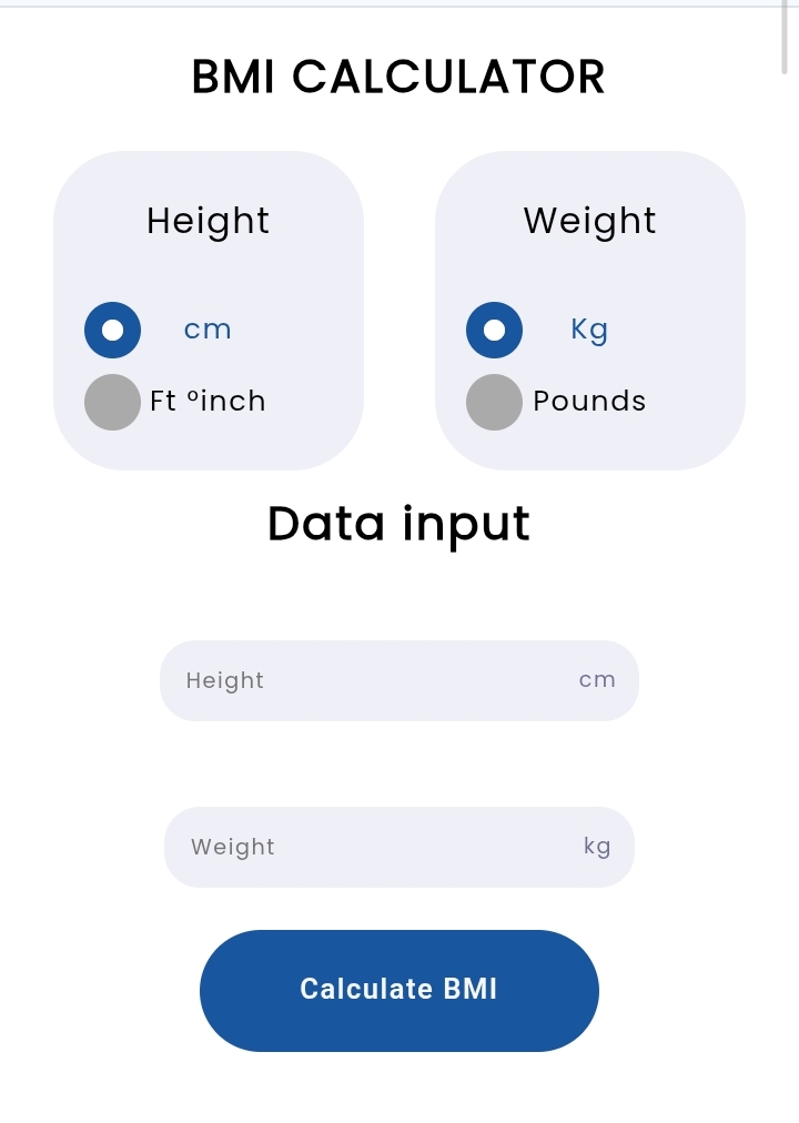 BMI Calculator